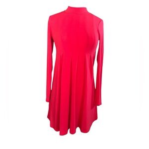 BCBGeneration Women's Turtleneck Front Pleated Dress